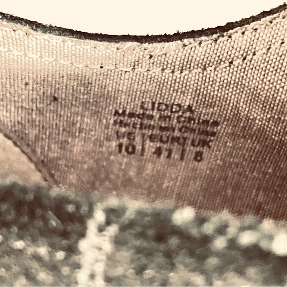 COM+SENS LIDDA WOMENS SHOES BLACK SUEDE LEATHER LOAFERS VELCRO CLOSURE SIZE 10 - Picture 5 of 13